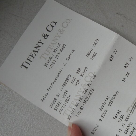 NEW Mini Heart Huggie Hoop Earrings Return to Tiffany & Co Solid Sterling Silver - Picture 13 of 15